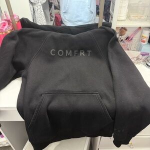 COMFRT Black Hoodie for Men